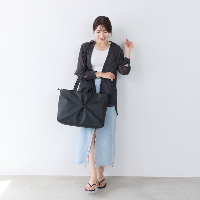 シンプル大人な横型A4トートバッグ　Pincer パンセ