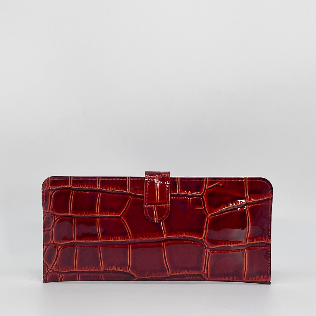 Lux croco ラックスクロコ 薄マチ長財布 – VIA DOAN（ヴィア ドアン）