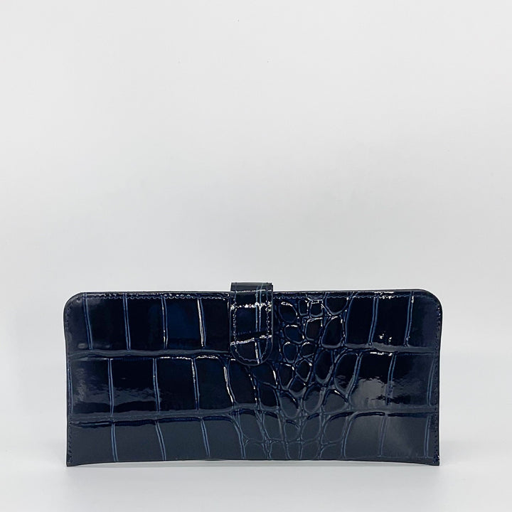 Lux croco ラックスクロコ 薄マチ長財布 – VIA DOAN（ヴィア ドアン）