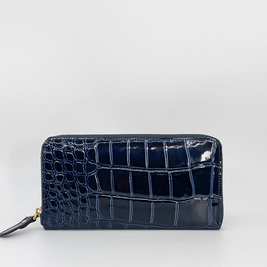 Lux croco ラックスクロコ ラウンドファスナー長財布 – VIA DOAN