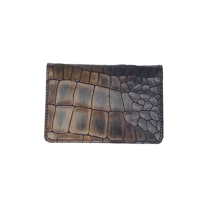 TOUT Y EST クロコダイル型押し カードホルダー PORTE CARTES LOQUET CROCO BLACK – TOUT Y EST JP