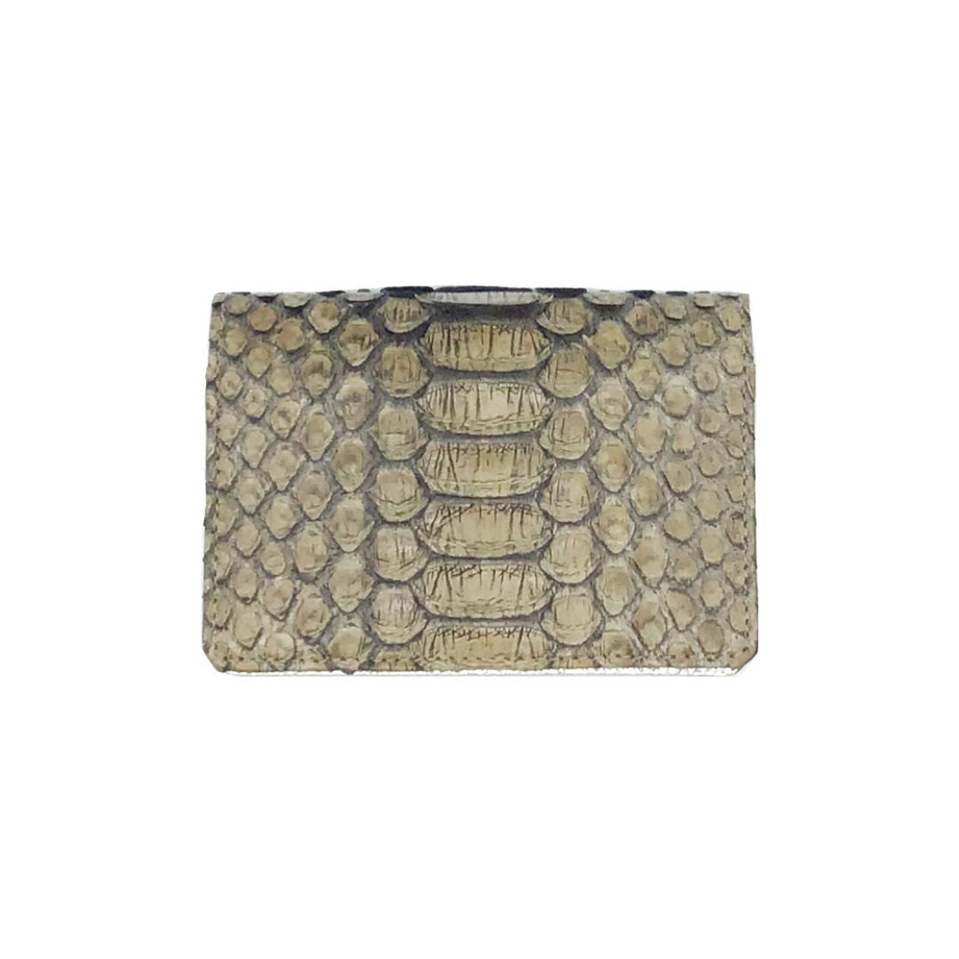 Python×gold&silver ヘビ革×ゴールド＆シルバーコンビ カード