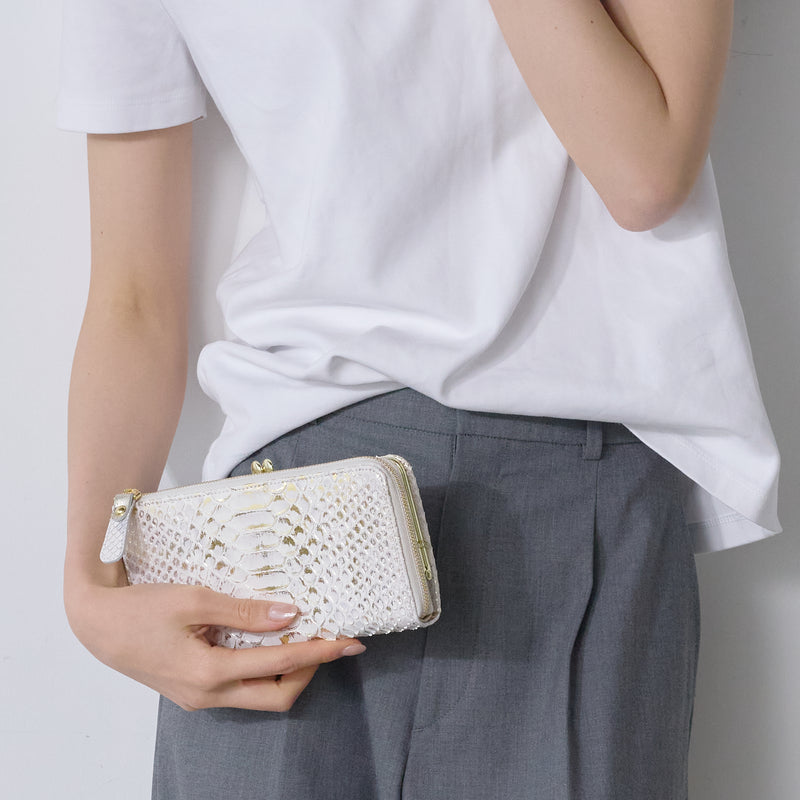 Doree ドーレ 口金付きL字ファスナー長財布