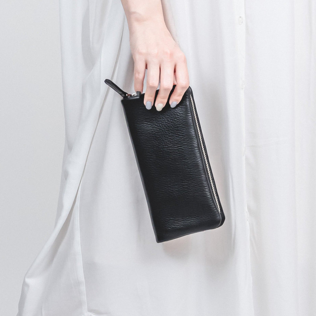 Zilda ジルダ ラウンドファスナー型長財布 black – VIA DOAN Zilda ジルダ ラウンドファスナー型長財布 black – VIA DOAN
