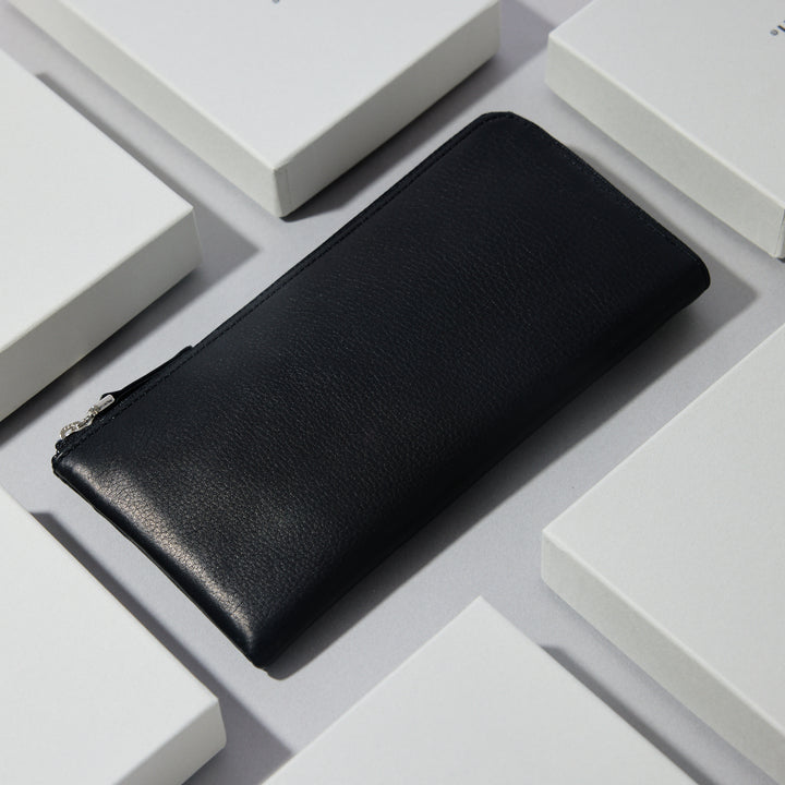 Zilda (ジルダ)上品でしなやかなソフトキップレザーのL字ファスナー長