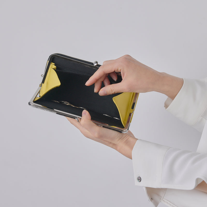 Roco ロコ 口金付きL字ファスナー長財布