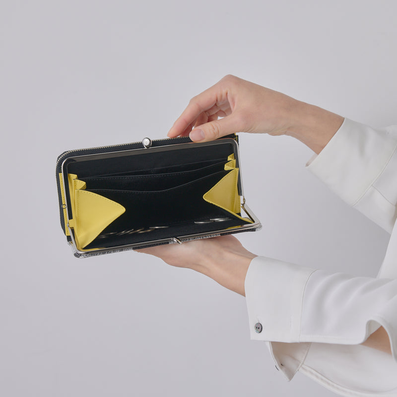 Roco ロコ 口金付きL字ファスナー長財布