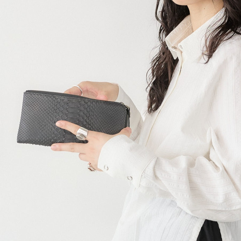 Oilmat オイルマット L字ファスナー長財布