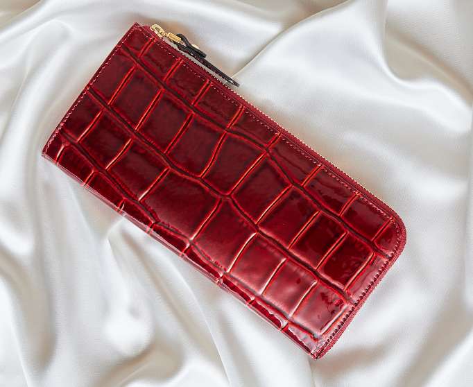 Lux croco ラックスクロコ L字ファスナー長財布 – VIA DOAN