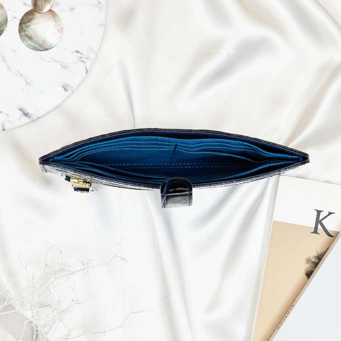 Lux croco ラックスクロコ 薄マチ長財布 – VIA DOAN（ヴィア ドアン）